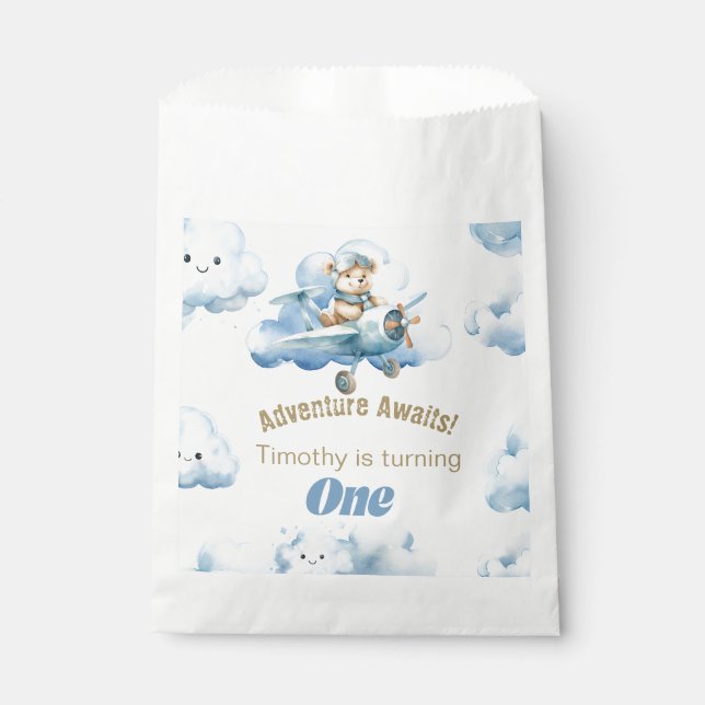Captain Teddy's 1. Geburtstagsexpedition Geschenktütchen (Vorderseite)
