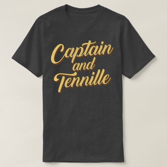 Captain Tennille Retro Design T-Shirt (Design vorne)