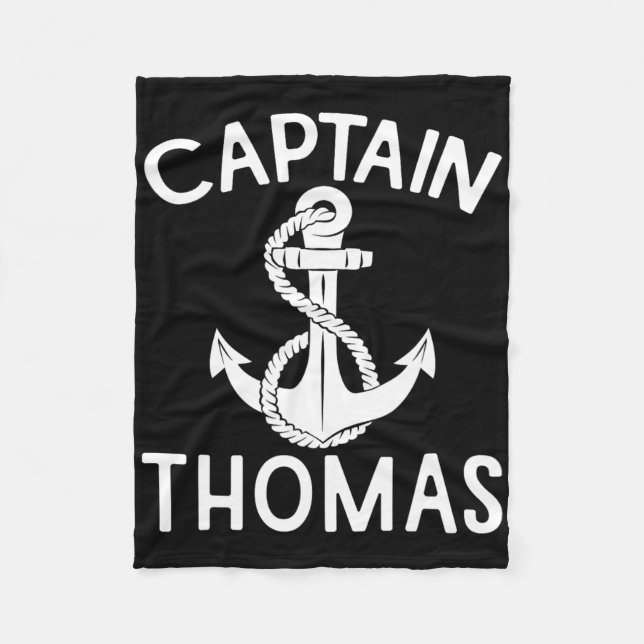 Captain Thomas Anchor Yacht Boating Ship Boat  Fleecedecke (Vorderseite)