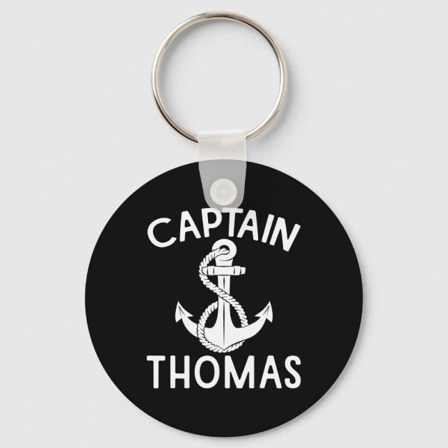 Captain Thomas Anchor Yacht Boating Ship Boat  Schlüsselanhänger (Vorderseite)