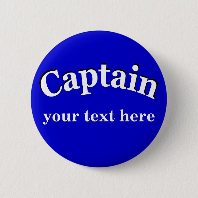 Captain, um zu personifizieren button (Vorderseite)