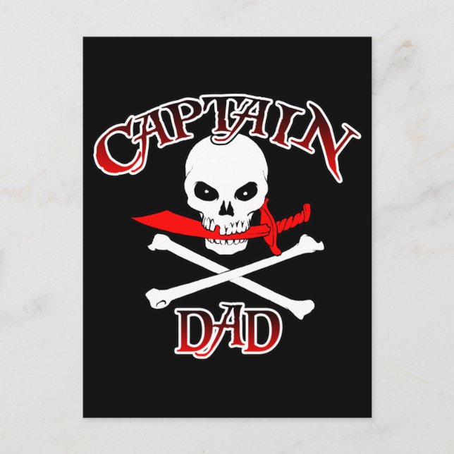 Captain Vater (Cutlass) Postkarte (Vorderseite)