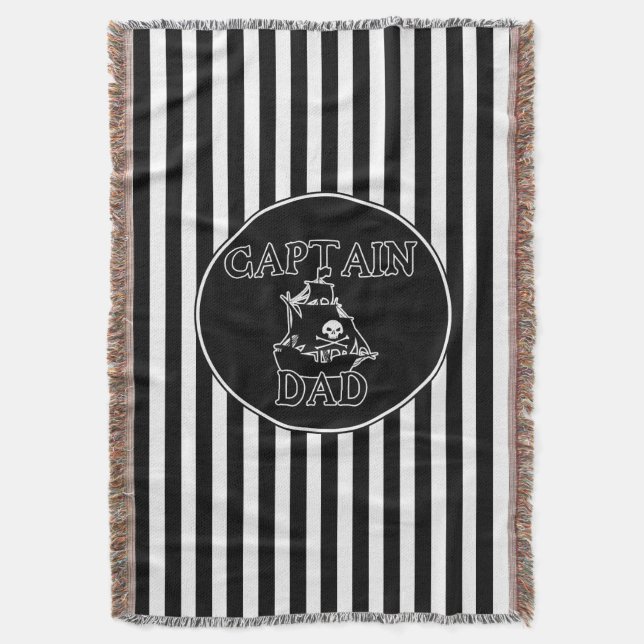 Captain Vater Throw Blanket Decke (Vorderseite Vertikal)