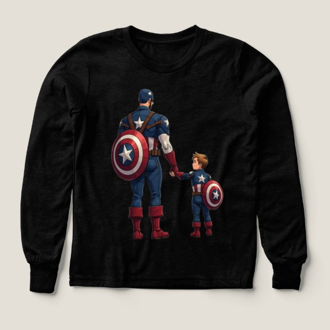 Captain Vater und Sidekick Son (Design Vorderseite)