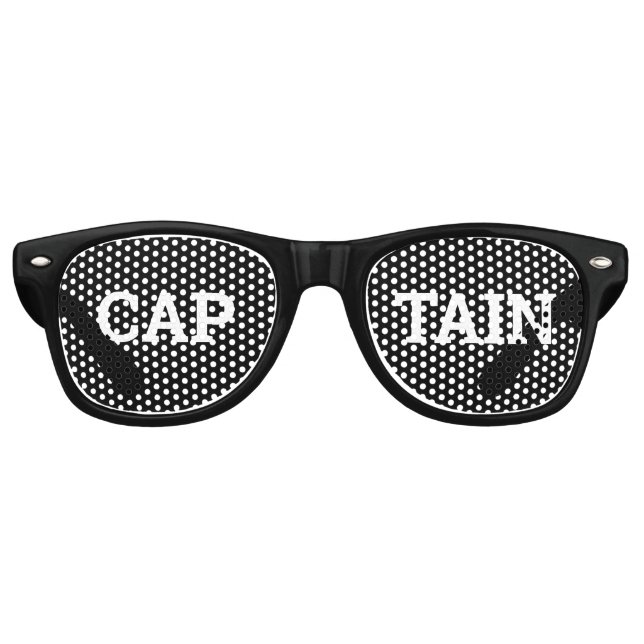 CAPTAINE rétro Shades / Fun Party Lunettes de sole (Devant)