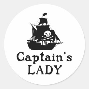 Captain's Lady Runder Aufkleber