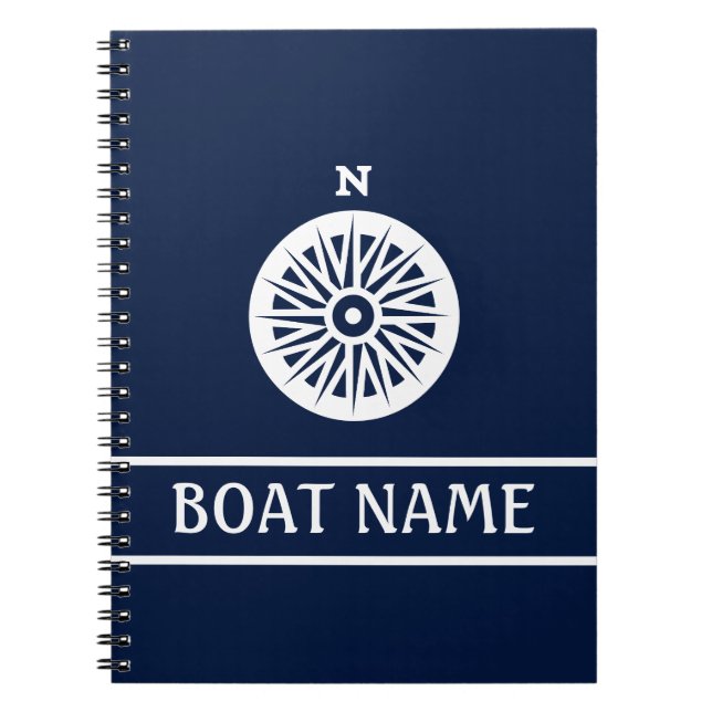 Captain's Log - Kompass Notizblock (Vorderseite)