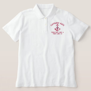 Captain's Mate Boat Name Your Name in Fuchsia