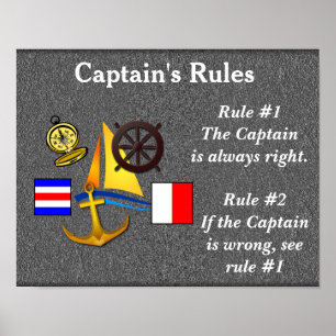 Captain's Rules_ Poster