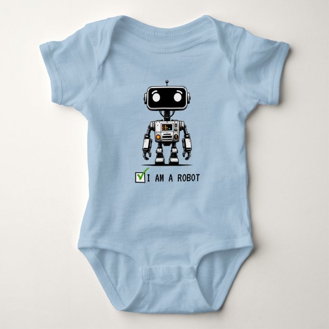 Captcha Robot - Ich bin ein Roboter Baby Strampler (Vorderseite)