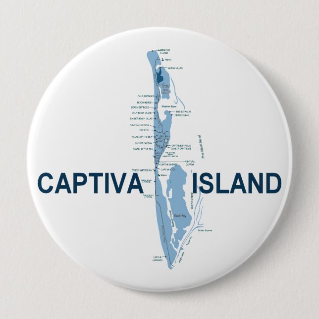 Captiva Insel Button (Vorderseite)