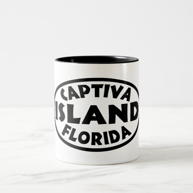 Captiva Insel Florida Zweifarbige Tasse (Mittel)