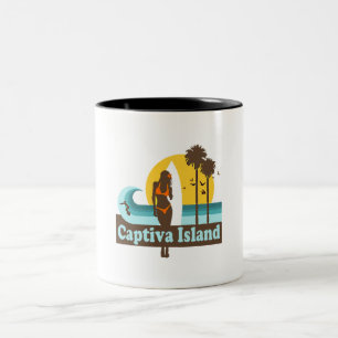 Captiva Insel Zweifarbige Tasse