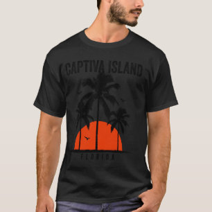 Captiva Island Beach Florida Surfbrett T-Shirt