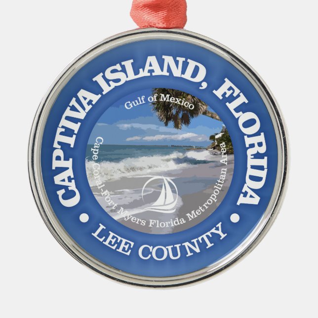 Captiva Island (C) Ornament Aus Metall (Vorne)