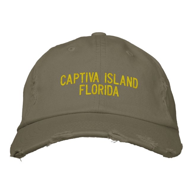 Captiva Island, Florida, bestickte Cap Baseballkappe (Vorderseite)