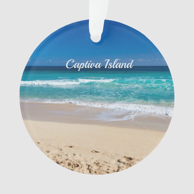 Captiva Island, Florida, Sandstrand Ornament (Vorderseite)
