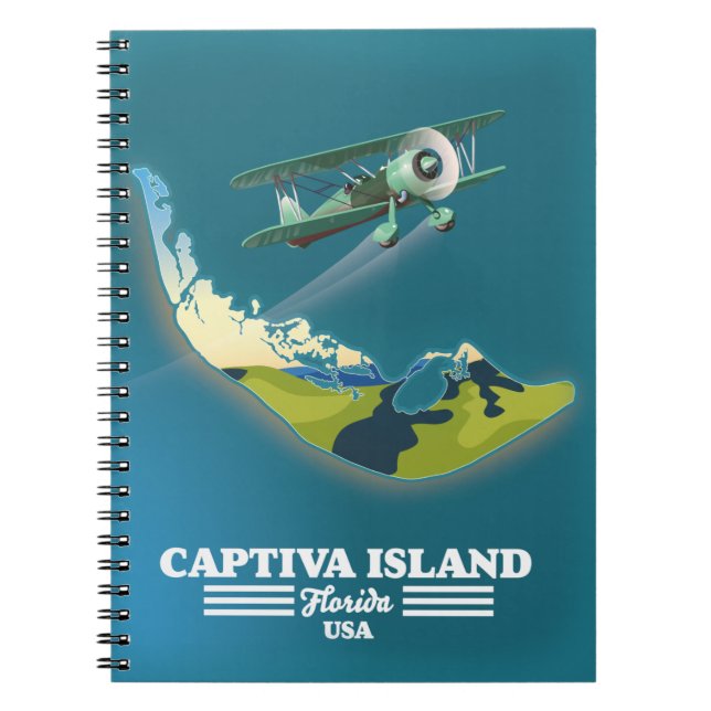 Captiva Island Florida USA Karte Notizblock (Vorderseite)