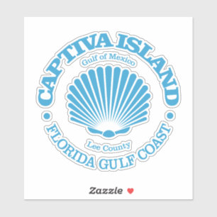 Captiva Island (Muschel) Aufkleber