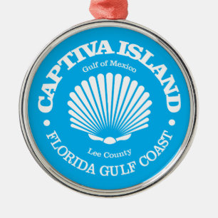 Captiva Island (Muschel) Ornament Aus Metall