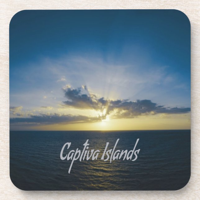 Captiva Islands Florida Getränkeuntersetzer (Vorderseite)