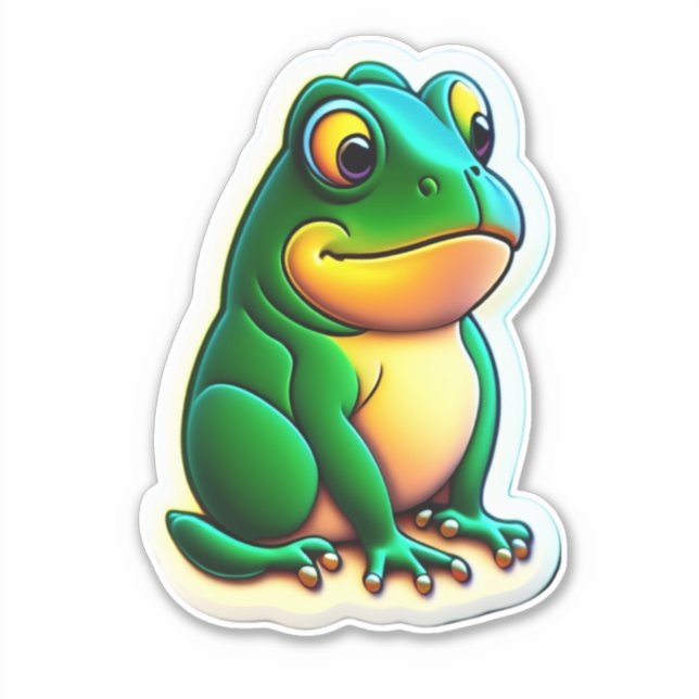 Captivant Stickers Grenouille pour égayer votre jo (Devant)