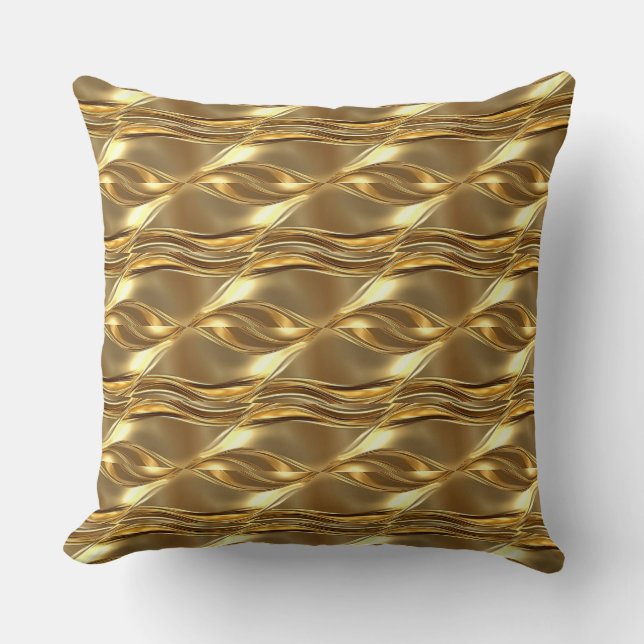 Captivating gold pattern kissen (Vorderseite)