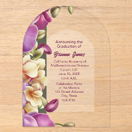 Captivation Orchids Akryllischer Abschluss Einladu Acryleinladungen