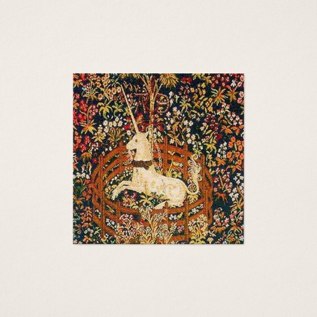 Captive Unicorn Mittelalterliches Bild (Vorderseite)
