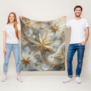 Capture Art Winter Scene & Snow and Ice Crystals Fleecedecke