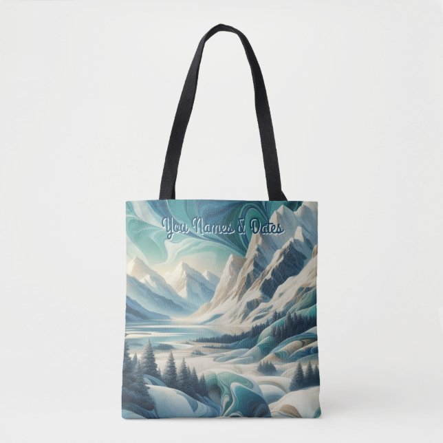 Capture Art Winter Scene & Snow and Ice Crystals Tasche (Vorderseite)