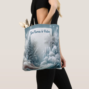 Capture Art Winter Scene & Snow and Ice Crystals Tasche
