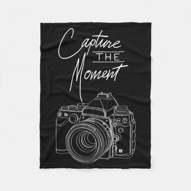 Capture Moment Kamera Fotograf. Fleecedecke (Vorderseite)