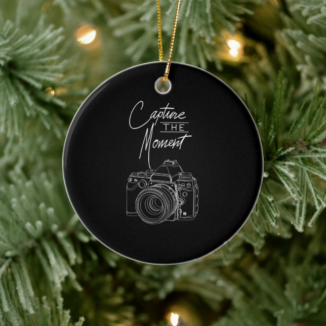 Capture Moment Kamera Fotograf. Keramik Ornament (Baum)