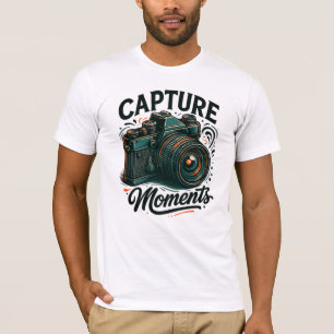 Capture Moments Retro-Kamera-Kunst-T-Shirt T-Shirt