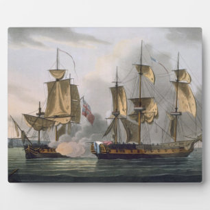Capture of La Wiedersehen, 21. Oktober 1793, aus ' Fotoplatte