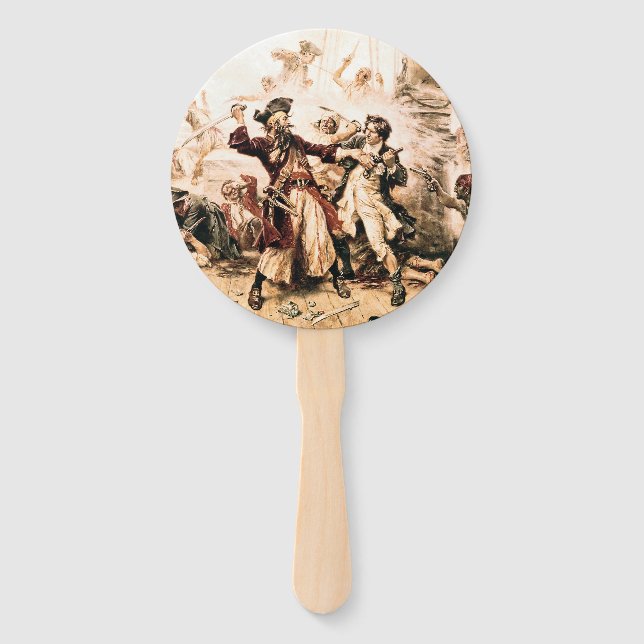 Capture, Pirate Blackbeard, Königin Anne's Rache Fächer (Vorderseite)