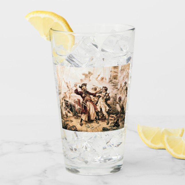 Capture, Pirate Blackbeard, Königin Anne's Rache Glas (Vorderseite Ice)