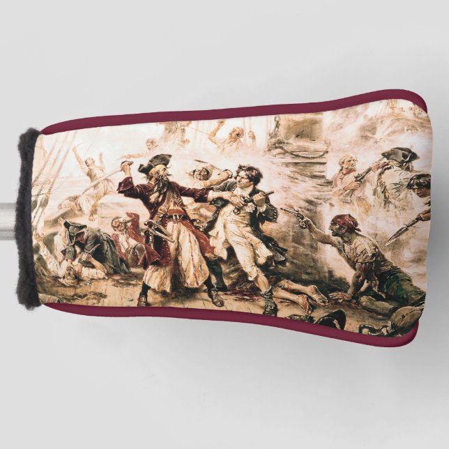 Capture, Pirate Blackbeard, Königin Anne's Rache Golf Headcover (Vorderseite)