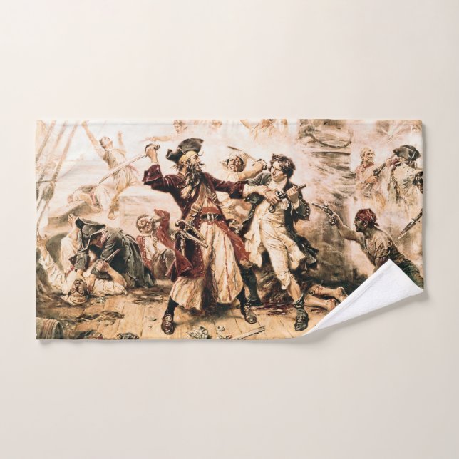 Capture, Pirate Blackbeard, Königin Anne's Rache Handtuch (Handtuch)
