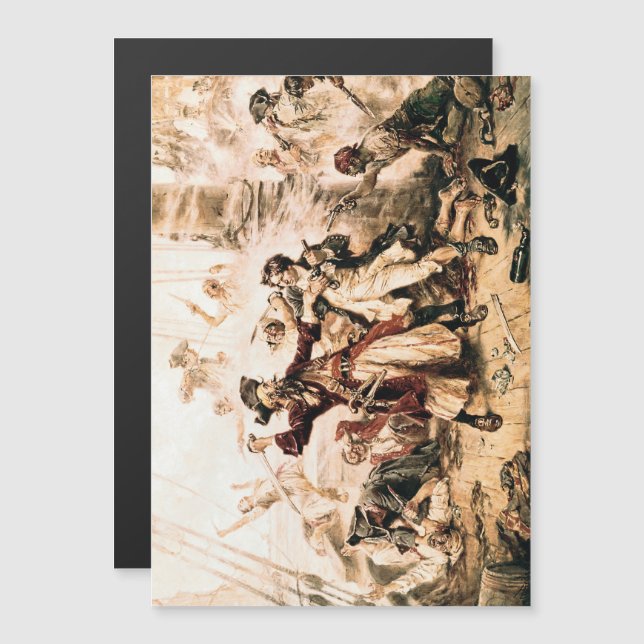 Capture, Pirate Blackbeard, Königin Anne's Rache Magnetkarte (Vorne/Hinten)