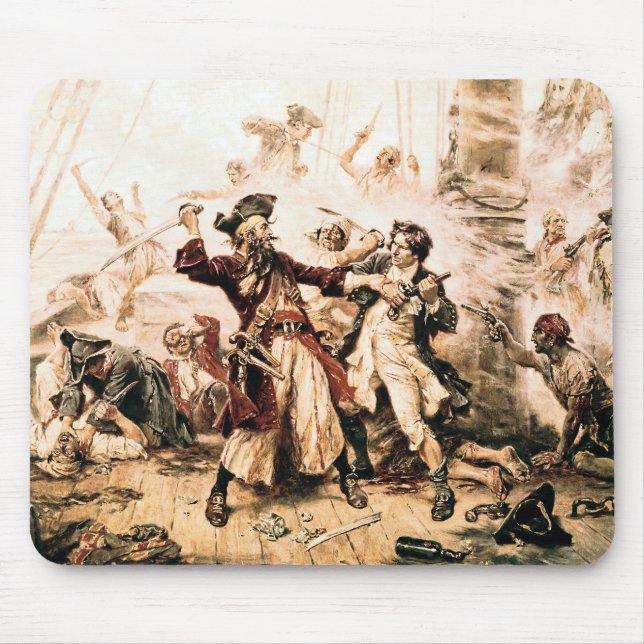 Capture, Pirate Blackbeard, Königin Anne's Rache Mousepad (Vorne)