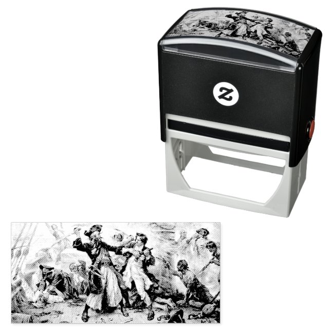 Capture, Pirate Blackbeard, Königin Anne's Rache Permastempel (Beispiel)