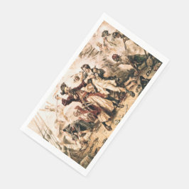 Capture, Pirate Blackbeard, Königin Anne's Rache Serviette