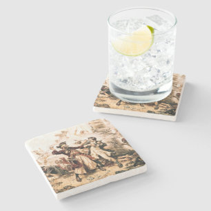 Capture, Pirate Blackbeard, Königin Anne's Rache Steinuntersetzer