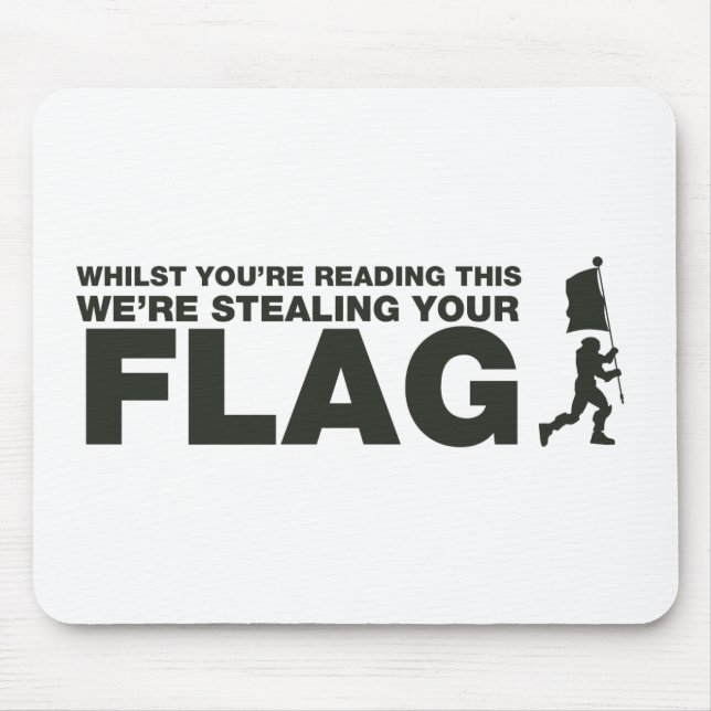 Capture the Flag - Gamer, Gaming, Videospiele Mousepad (Vorne)