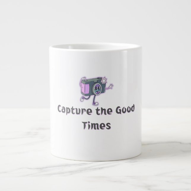 Capture the Good Times Camera Jumbo-Tasse (Vorderseite)