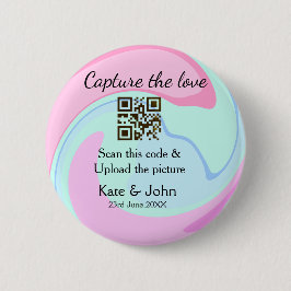 Capture the Liebe add QR Scan marmorfarben blau mi Button