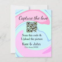 Capture the Liebe add QR Scan marmorfarben blau mi