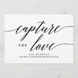 Capture the Liebe Instagram Sign - Modernes Script Einladung